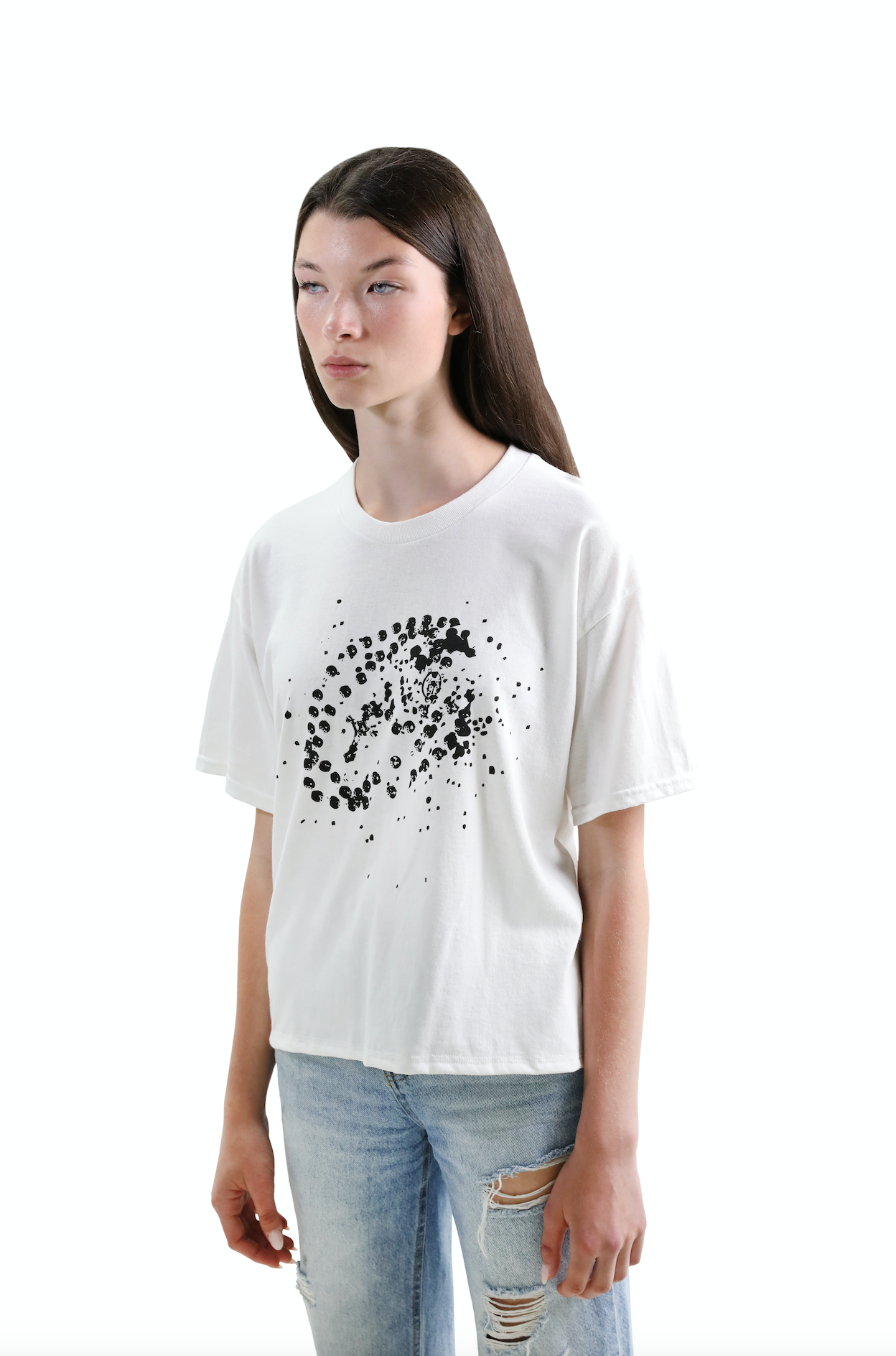 Rosary Tee White