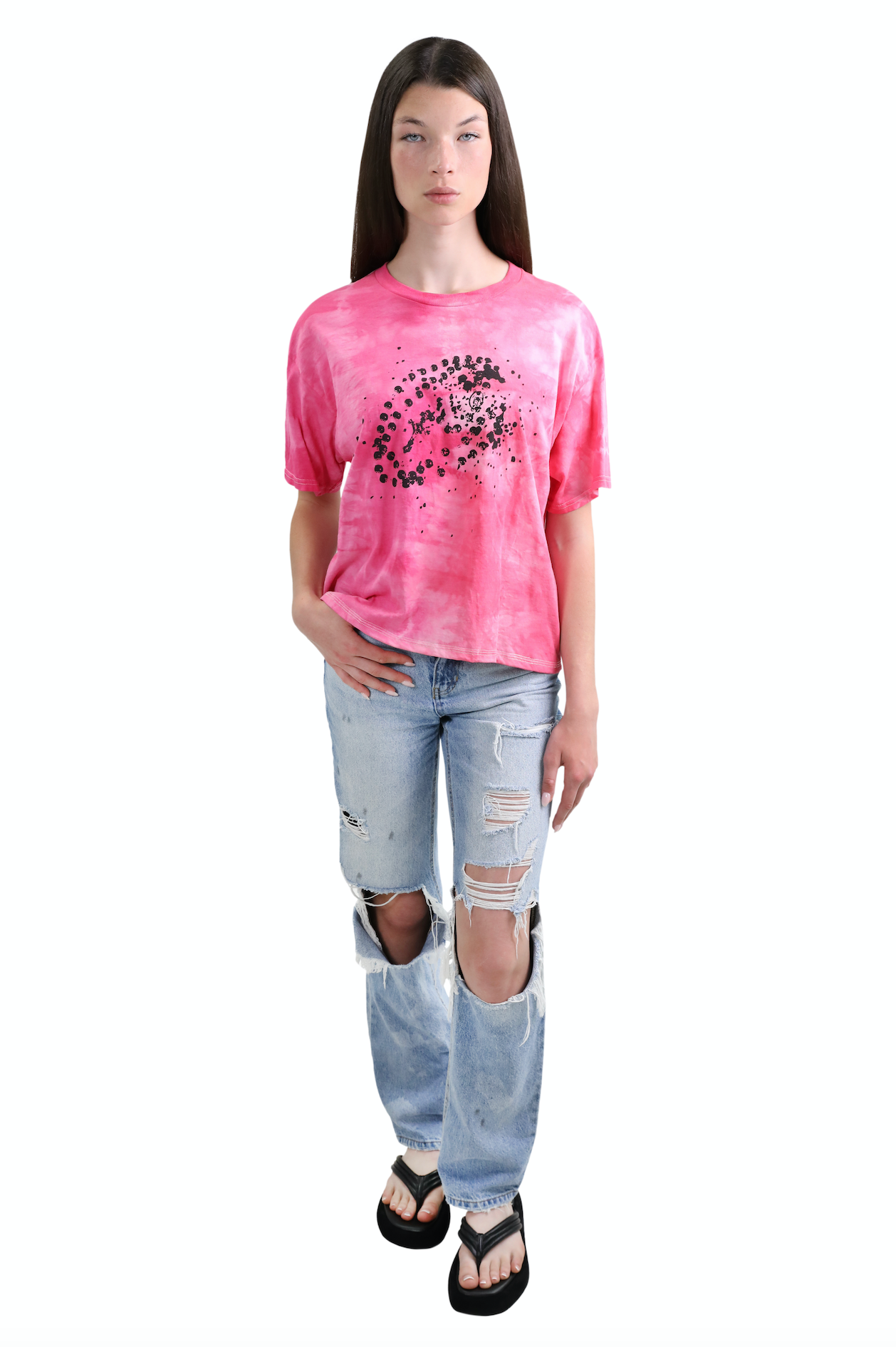 Rosary Tee Fuchsia Multi