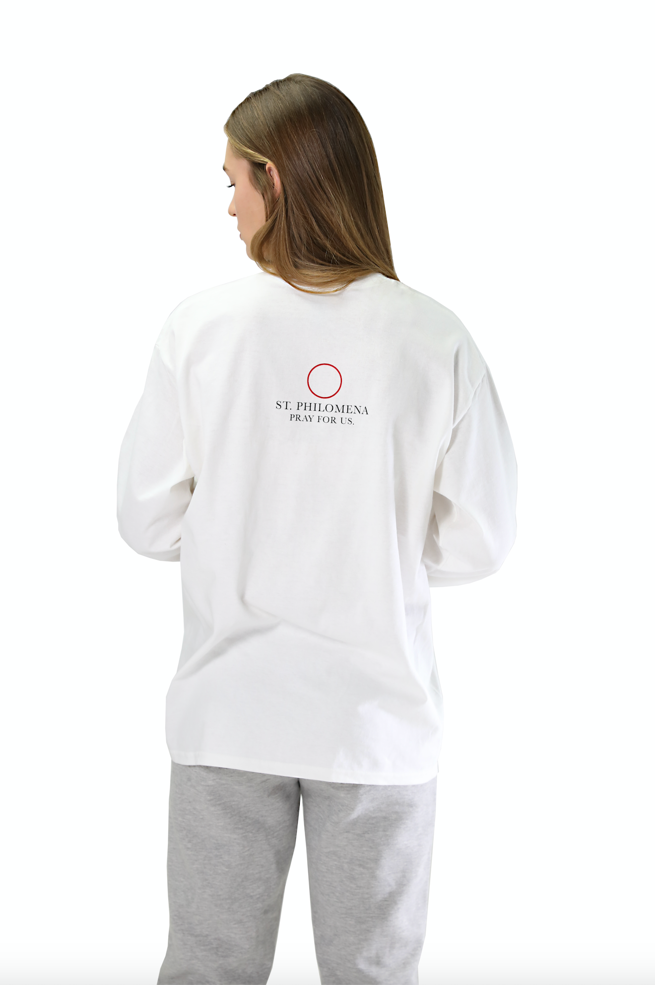 Rosary Tee Long Sleeve White