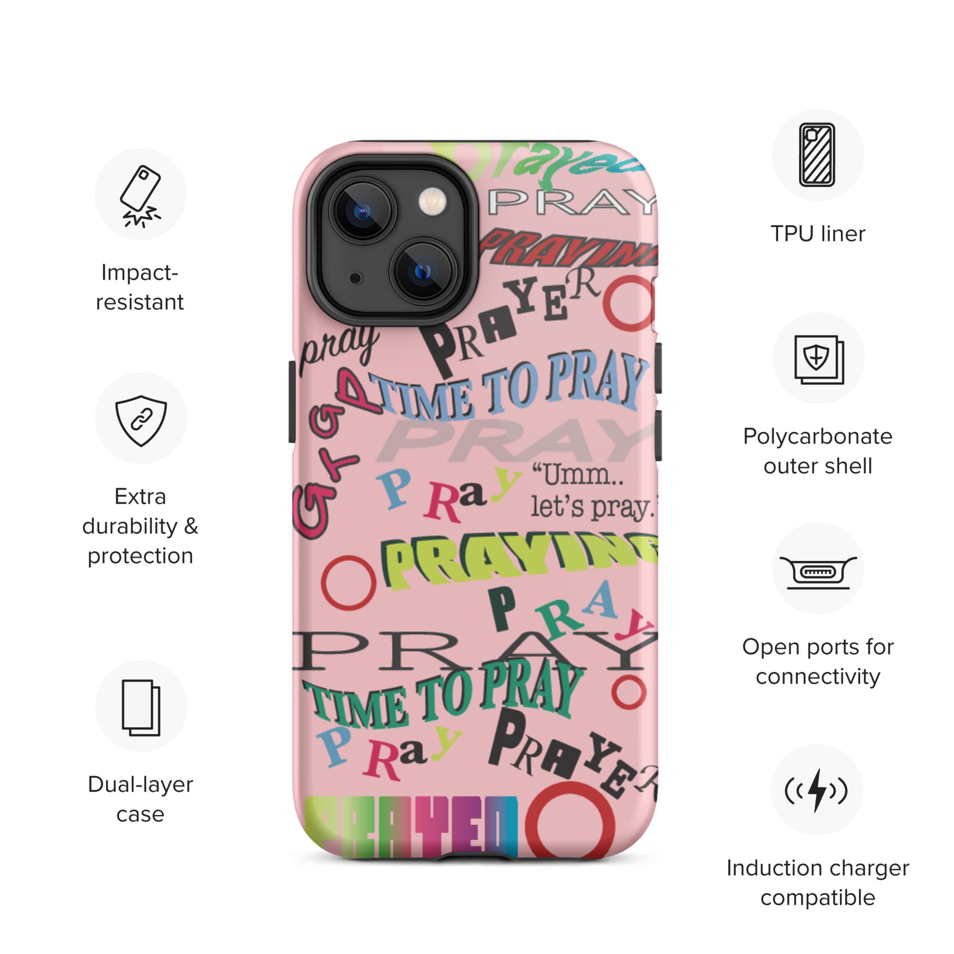 Iphone Pink Prayers Case