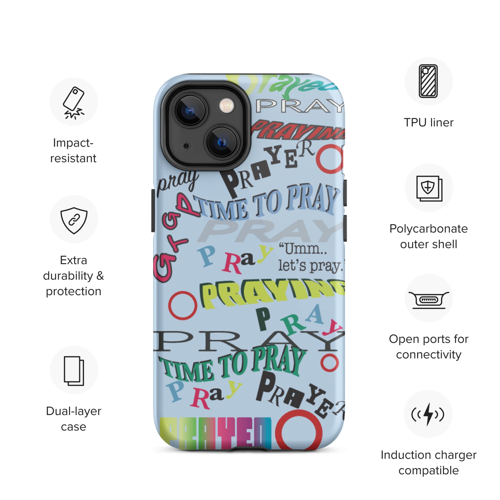 Iphone Blue Prayers Case
